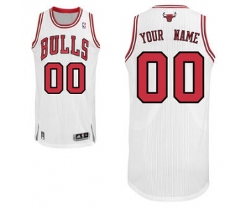 Men's Chicago Bulls White Custom Basketball Jersey