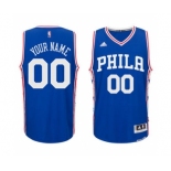 Men's Philadelphia 76ers Blue Custom Swingman Jersey