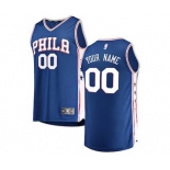 Men's Philadelphia 76ers Royal Custom Basketball Jersey - Icon Edition