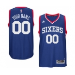 Mens Philadelphia 76ers Royal Custom Swingman Alternate Jersey