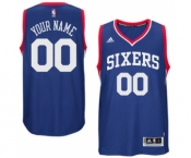 Mens Philadelphia 76ers Royal Custom Swingman Alternate Jersey