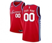 Philadelphia 76ers Red Swingman Custom Basketball Jersey - Statement Edition