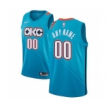 Men's Oklahoma City Thunder 2018-19 Swingman Custom Jersey Turquoise - City Edition