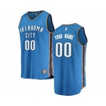 Men's Oklahoma City Thunder Blue Custom Basketball Jersey - Icon Edition