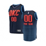 Men's Oklahoma City Thunder Navy Custom Basketball Jersey - Statement Edition