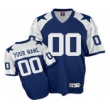 Dallas Cowboys Customized Jerseys Throwback blue Jersey