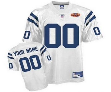 Indianapolis Colts Super Bowl XLIV Customized Jerseys white