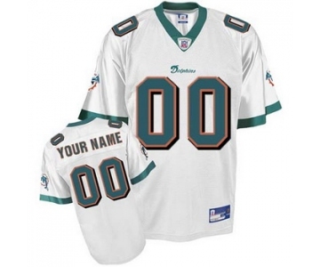 Miami Dolphins Customized Jerseys white