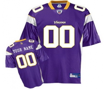 Minnesota Vikings Customized Jerseys Purple