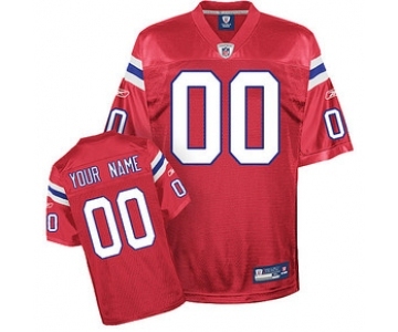 New England Patriots Red Customized Jersey