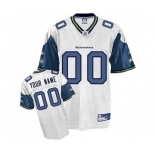 Seattle Seahawks white customized jerseys