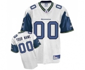 Seattle Seahawks white customized jerseys