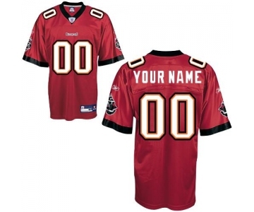 Tampa Bay Buccaneers Red Customized Football Jerseys