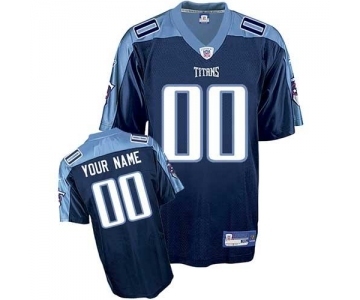 Tennessee Titans Dark Blue Customized Football Jerseys