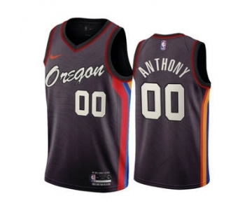 Men's Portland Trail Blazers Active Player Custom Chocolate City Edition 2020-21 Stitched Basketball Jersey