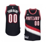 Mens Portland Trail Blazers Black Custom Swingman Road Jersey