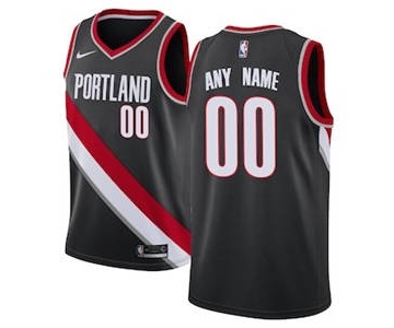 Portland Trail Blazers Black Swingman Custom Basketball Jersey - Icon Edition