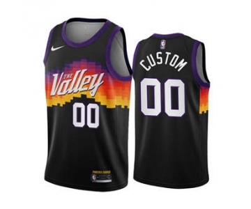 Men's Phoenix Suns Active Player Custom Black City Edition 2020-21 Stitched Basketball Jersey