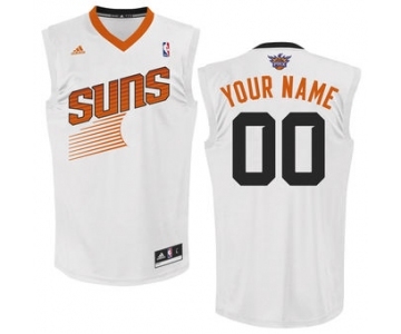 Phoenix Suns Custom Mens Basketball White Jersey