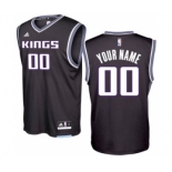 Men's Sacramento Kings Black 2016 - 17 Custom Basketball Alternate Jersey