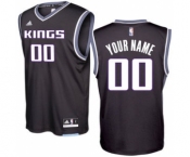 Men's Sacramento Kings Black 2016 - 17 Custom Basketball Alternate Jersey