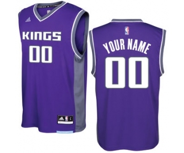 Men's Sacramento Kings Purple 2016 - 17 Custom Basketball Road Jersey