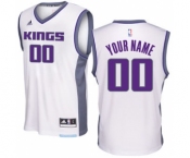 Men's Sacramento Kings White 2016 - 17 Custom Basketball Home Jersey