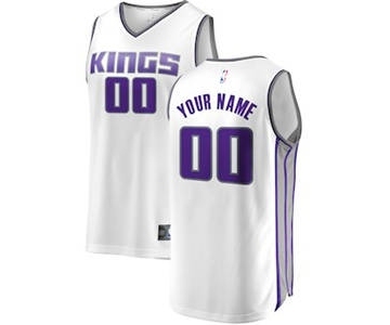 Men's Sacramento Kings White Custom Basketball Jersey - Association Edition