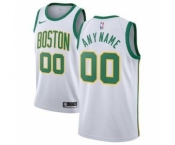 Men's Boston Celtics 2018-19 Swingman Custom Jersey - City Edition - White