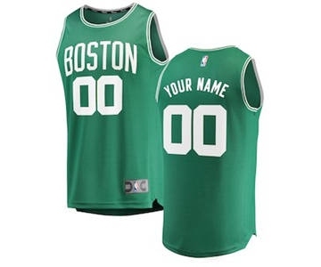 Men's Boston Celtics Kelly Green Custom Basketball Jersey - Icon Edition