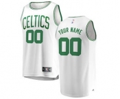 Men's Boston Celtics White Custom Basketball Jersey - Association Edition