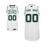 Men's Boston Celtics White Custom Basketball Jersey