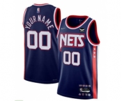 Men's Brooklyn Nets Active Player Custom 2021-2022 City Edition 75th Anniversary Stitched Basketball Jersey