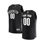 Men's Brooklyn Nets Black Custom Basketball Jersey - Icon Edition