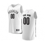 Men's Brooklyn Nets White Custom Basketball Jersey - Association Edition