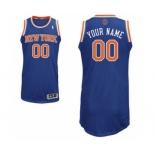 Men's New York Knicks Blue Custom Basketball Jersey