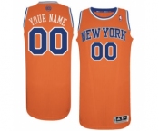 Men's New York Knicks Orange Custom Basketball Jersey