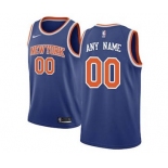 New York Knicks Blue Swingman Custom Basketball Jersey - Icon Edition