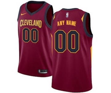 Cleveland Cavaliers Maroon Swingman Custom Basketball Jersey - Icon Edition