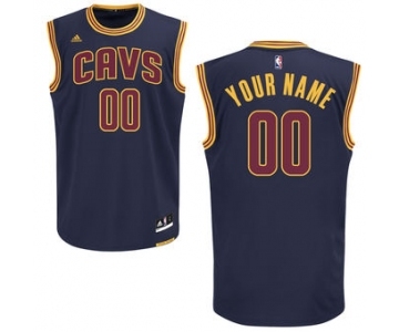 Cleveland Cavaliers Mens Custom Alternate Jersey - Navy Blue