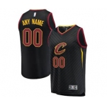 Men's Cleveland Cavaliers Black Custom Basketball Jersey - Statement Edition