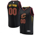 Men's Cleveland Cavaliers Black Custom Basketball Jersey - Statement Edition