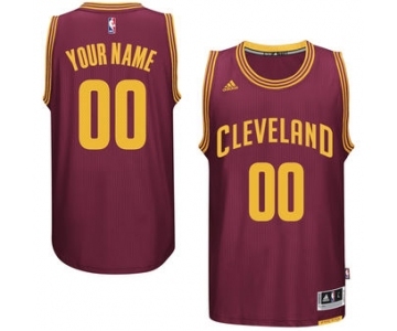 Mens Cleveland Cavaliers Burgundy Custom Swingman Road Jersey