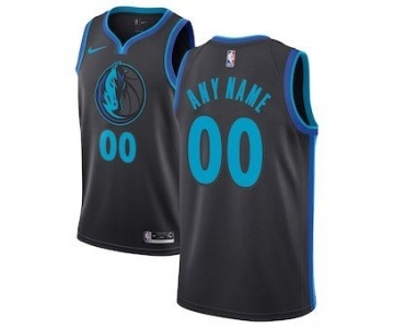 Men's Dallas Mavericks 2018-19 Swingman Custom Jersey - City Edition - Charcoal