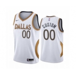 Men's Dallas Mavericks Active Player Custom White City Edition 2020-21 Stitched Basketball Jersey