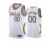 Men's Dallas Mavericks Active Player Custom White City Edition 2020-21 Stitched Basketball Jersey