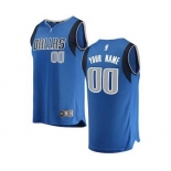 Men's Dallas Mavericks Blue Custom Basketball Jersey - Icon Edition