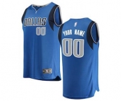 Men's Dallas Mavericks Blue Custom Basketball Jersey - Icon Edition