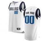 Men's Dallas Mavericks White Custom Basketball Jersey - Association Edition