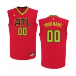 Men's Atlanta Hawks Red Custom Alternate Basketball Jersey